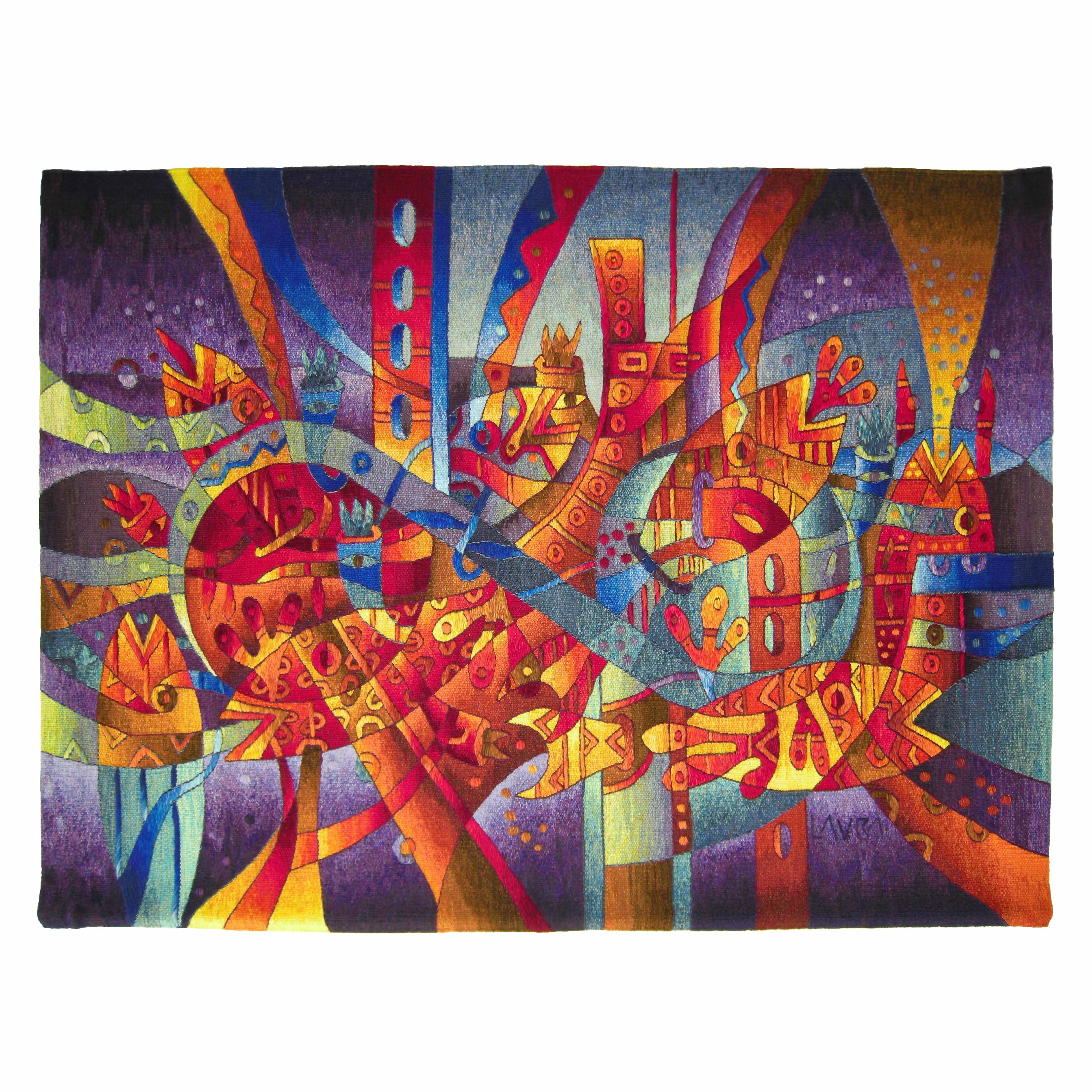 Fish Dance to Yacumama II </br>47 x 66"