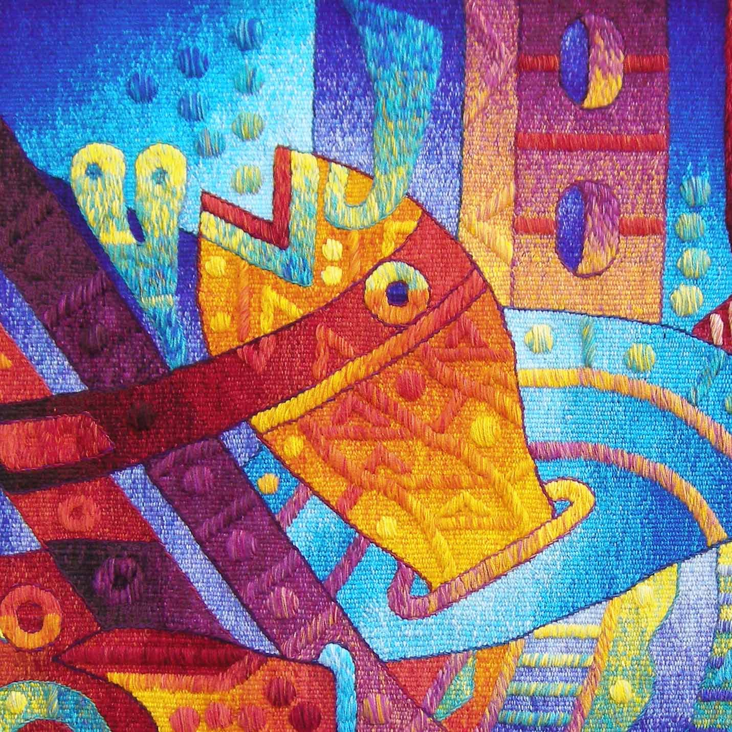 Alegria en la Fiesta Mayor del Agua </br>47 x 47"