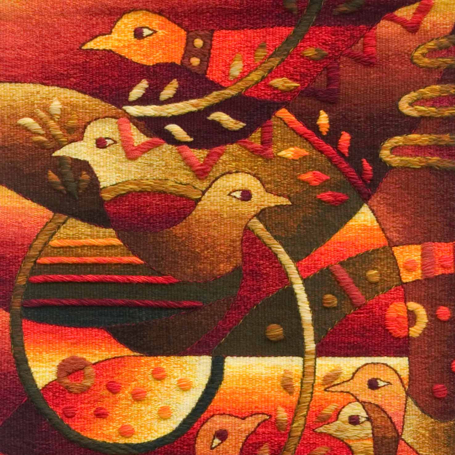 Birds in the Harvest Field </br>49 x 23"
