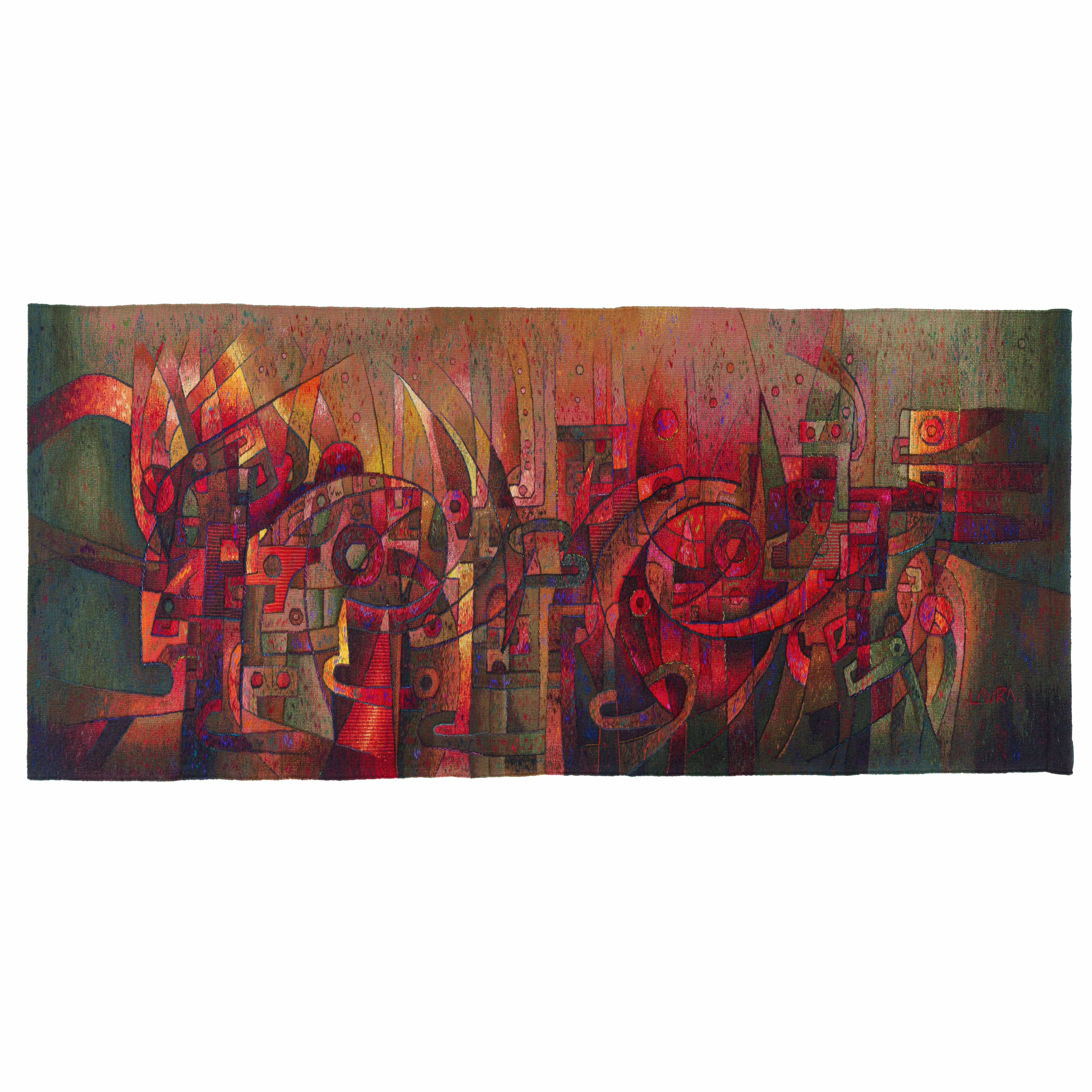 Dance of the Fire Gods </br>39 x 114"