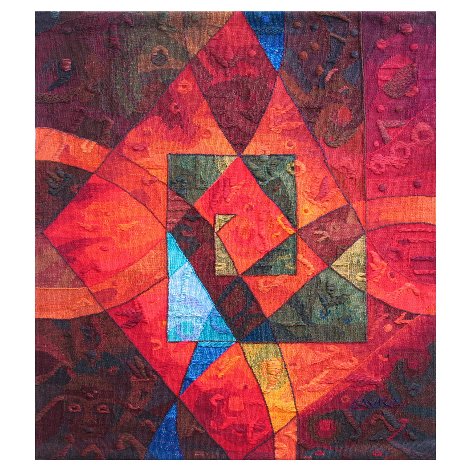Harvest in the Andes II </br>55 x 47″