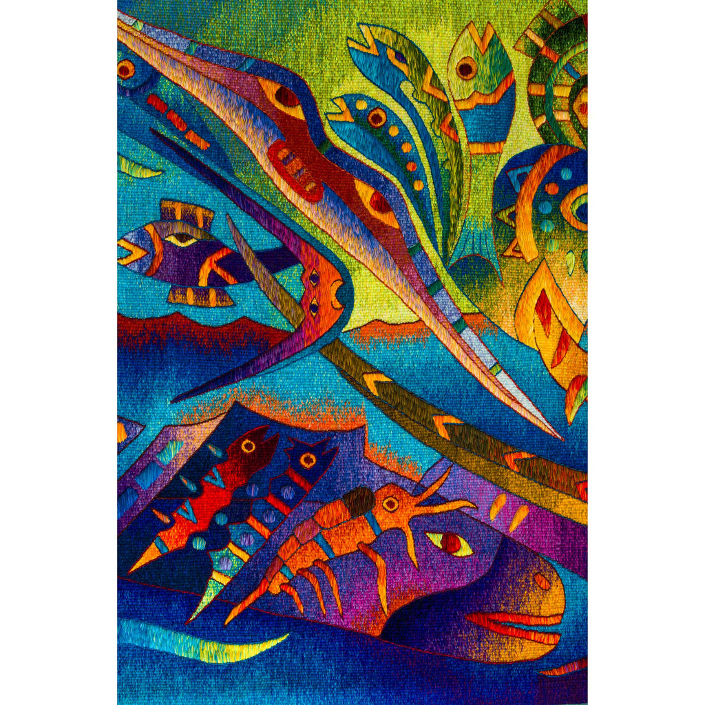 Five Manta Ray Fish </br>39 x 62"