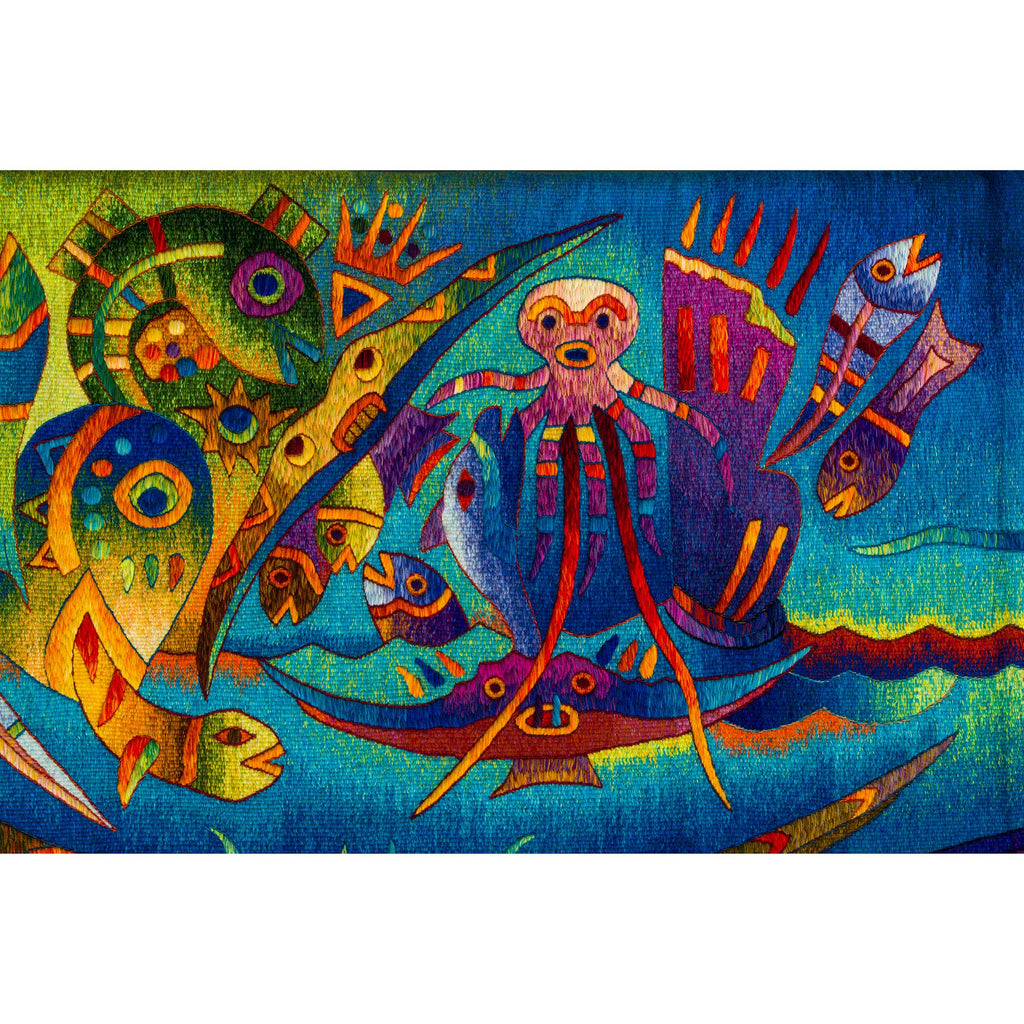Five Manta Ray Fish </br>39 x 62"