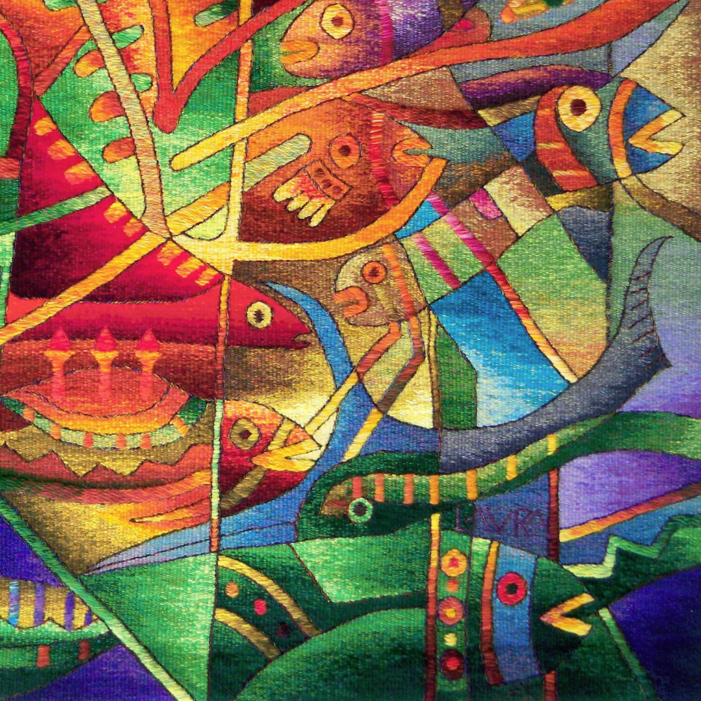Marine Flora y Fauna </br>39 x 47"