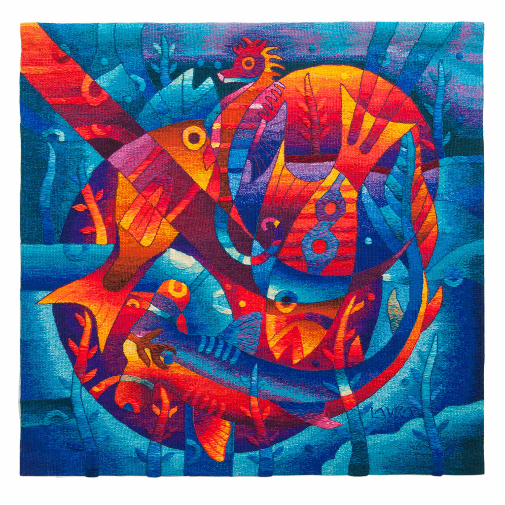 Happy Sunset 47 x 47"