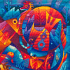 Happy Sunset </br>47 x 47"