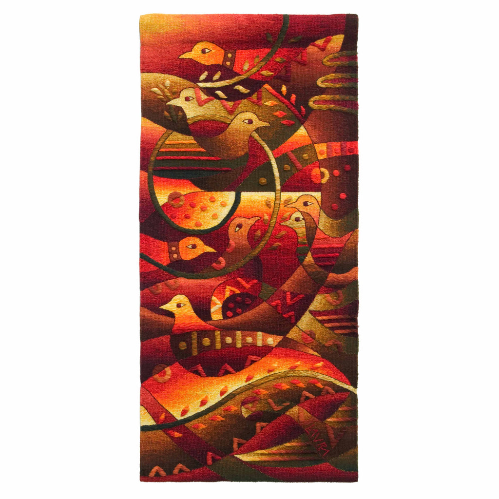 Birds in the Harvest Field 49 x 23"
