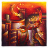 Synchronization with the Moon </br>47 x 47"
