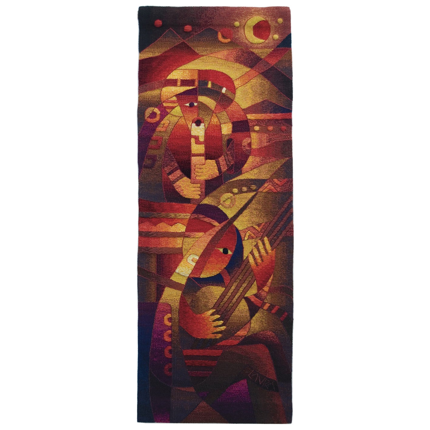 Musicians in Duo </br>55 x 19″