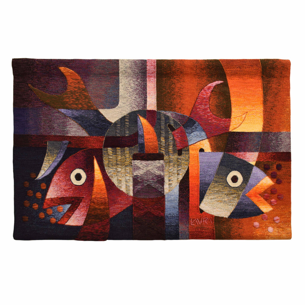 Fish in Harmony with the Sun 23 x 39″