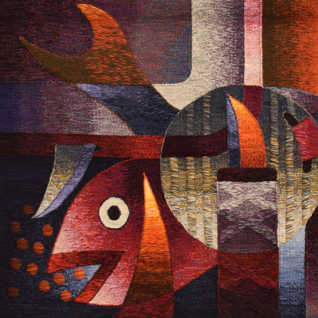 Fish in Harmony with the Sun </br>23 x 39″
