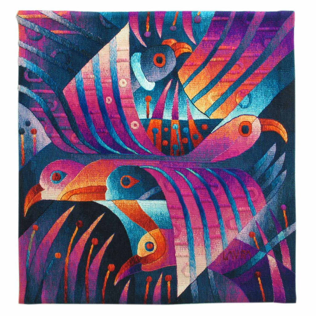 Flight of Birds on the Field 47 x 47"